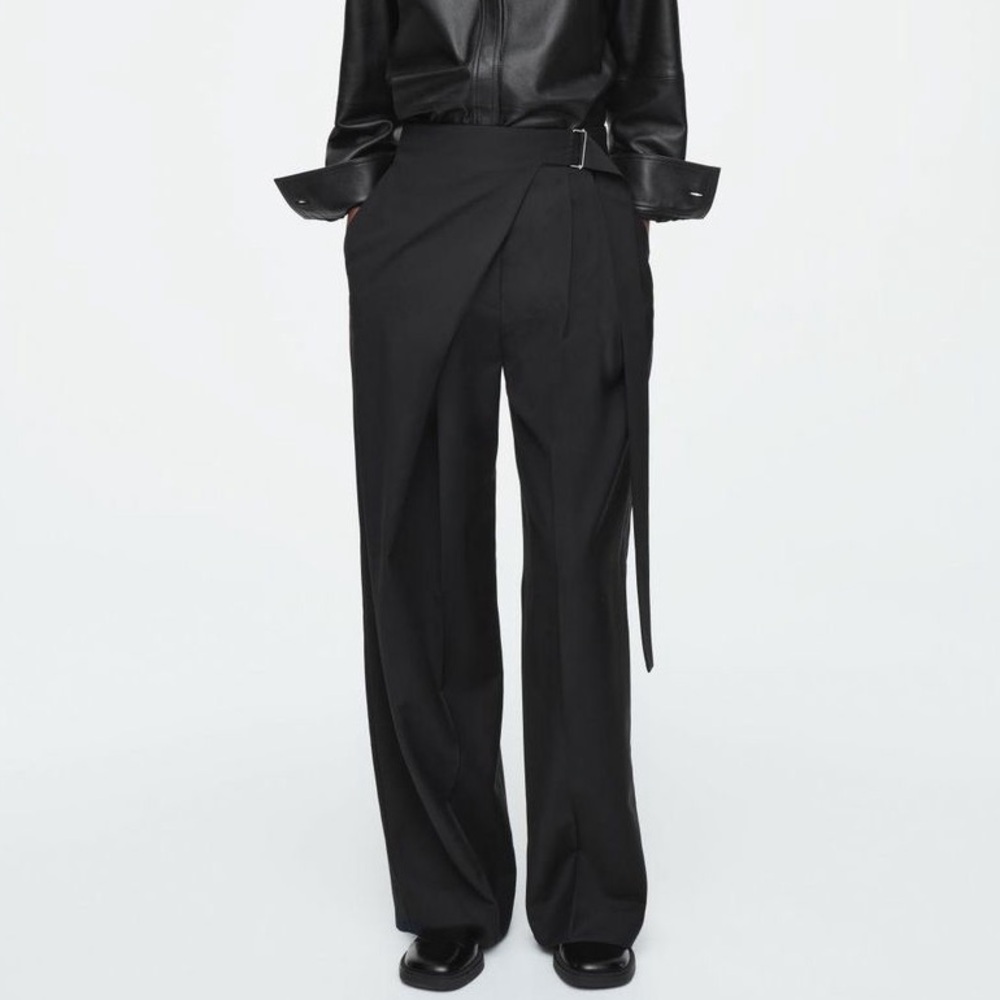 COS Black Wrap Pants